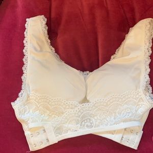 Free people white cotton comfort bralette